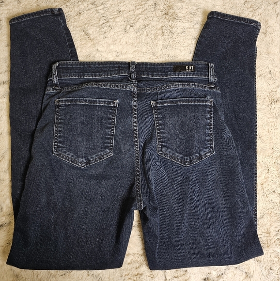 Kut From The Kloth Dark Was Skinny Jeans Size 8 Mid High Rise - Picture 8 of 14
